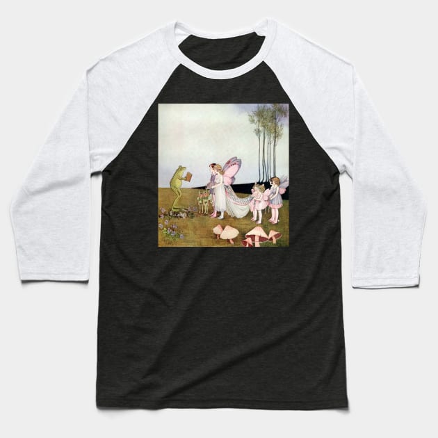 Fairy Wedding - Ida Rentoul Outhwaite Baseball T-Shirt by forgottenbeauty